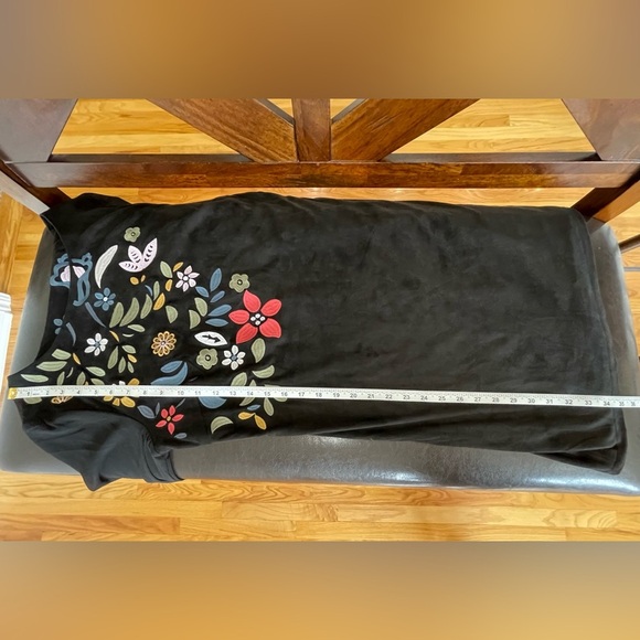 Desigual black dress with sheer sleeves and embroidery work size 10 formal NWT - Picture 9 of 16